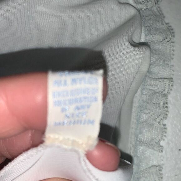 Vintage 1960s Pale Powder Blue Sheer Babydoll Nightgown | Small | by Vanity Fair - Picture 15 of 16